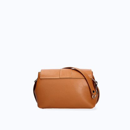 Structured Crossbody in Genuine Dollar Leather - Made in Italy - Art. 24012