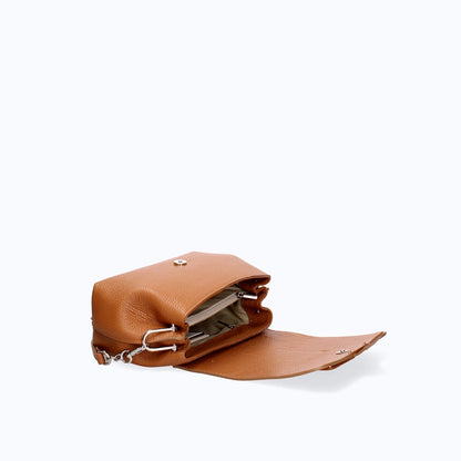 Structured Crossbody in Genuine Dollar Leather - Made in Italy - Art. 24012