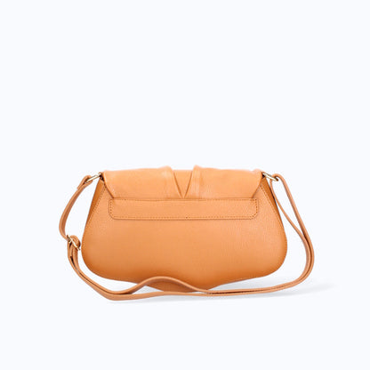 Structured Crossbody Bag in Genuine Dollar Leather - Made in Italy - Art. 24014