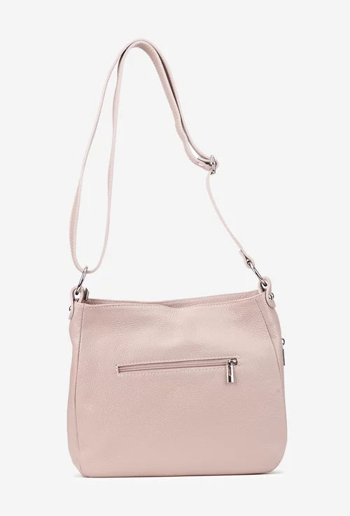 Genuine leather shoulder bag made in Italy