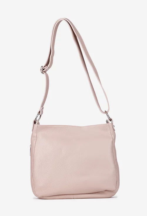 Genuine leather shoulder bag made in Italy