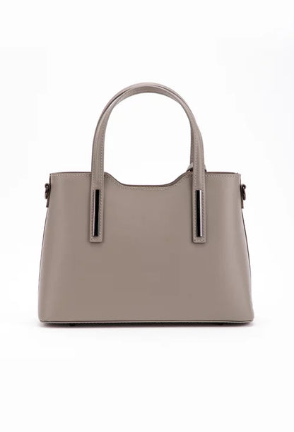 Structured Handbag in Genuine Ruga Leather - Made in Italy - Art. 25364