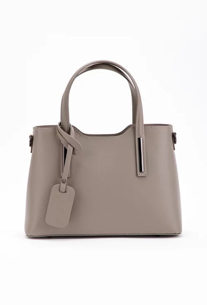 Structured Handbag in Genuine Ruga Leather - Made in Italy - Art. 25364