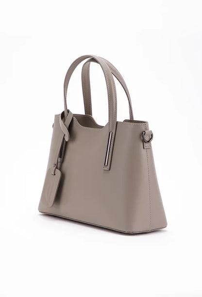 Structured Handbag in Genuine Ruga Leather - Made in Italy - Art. 25364