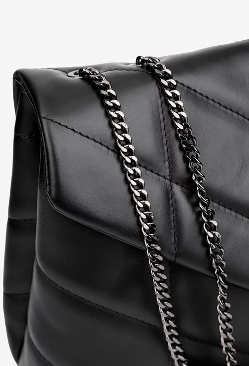 Soft Crossbody Bag in Genuine Sauvage Leather - Made in Italy - Art. 25397