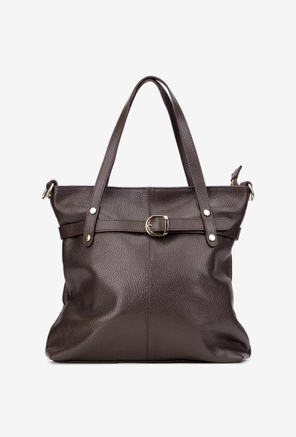Soft Handbag in Genuine Dollar Leather - Made in Italy - Art. 25380