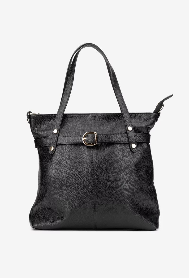 Soft Handbag in Genuine Dollar Leather - Made in Italy - Art. 25380