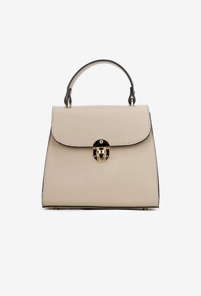 Genuine leather handbag made in Italy