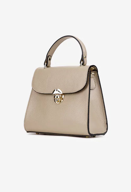 Genuine leather handbag made in Italy