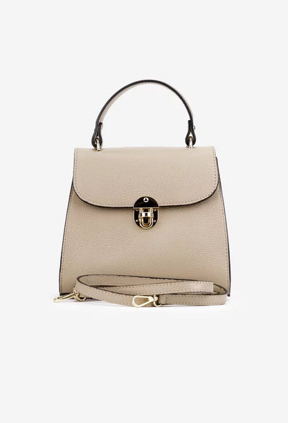 Genuine leather handbag made in Italy