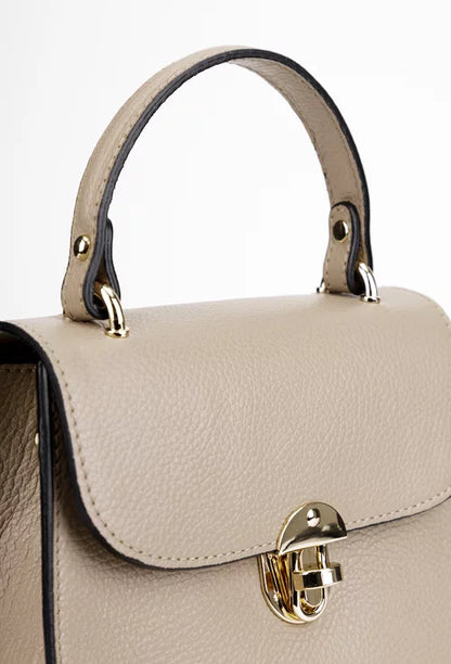 Genuine leather handbag made in Italy