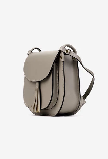 Structured Crossbody in Genuine Ruga Leather - Made in Italy - Art. 25367