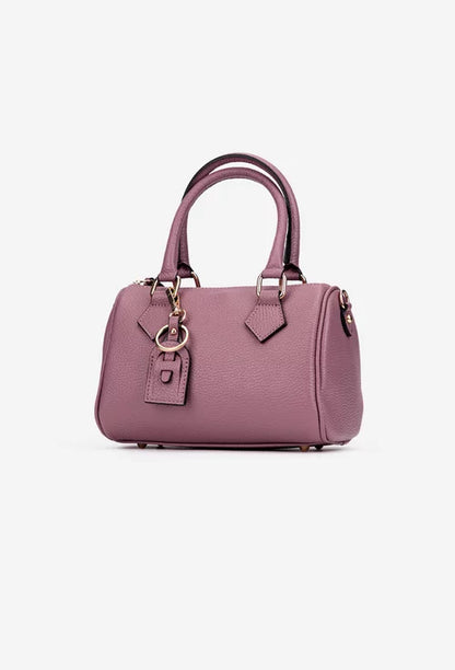 Structured Handbag in Genuine Dollar Leather - Made in Italy - Art. 25357