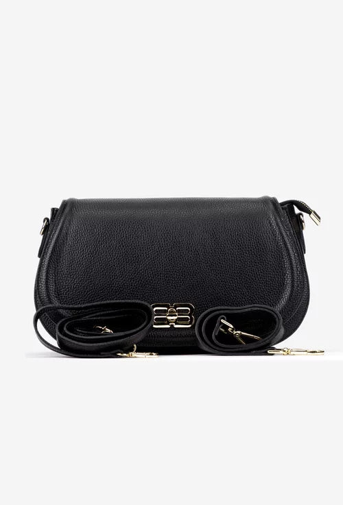 Genuine leather shoulder bag made in Italy
