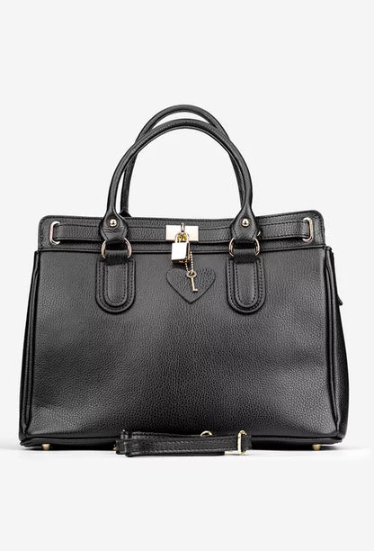 Soft Handbag in Genuine Dollar Leather - Made in Italy - Art. 25369