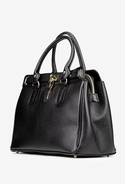 Soft Handbag in Genuine Dollar Leather - Made in Italy - Art. 25369