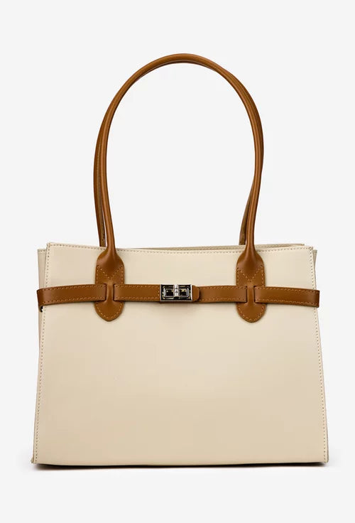 Structured Crossbody Bag in Genuine Dollar Leather - Made in Italy - Art. 25388