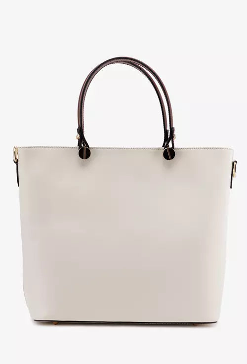 Structured Handbag in Genuine Ruga Leather - Made in Italy - Art. 25389