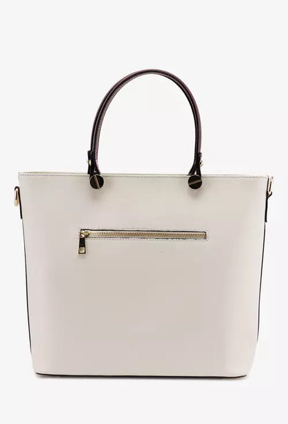 Structured Handbag in Genuine Ruga Leather - Made in Italy - Art. 25389