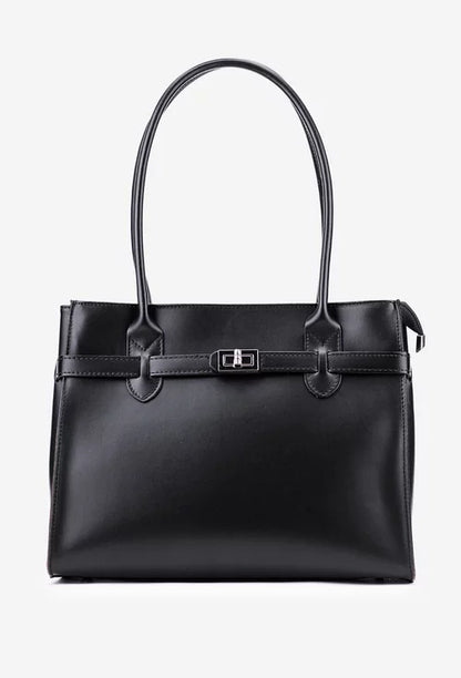 Structured Crossbody Bag in Genuine Dollar Leather - Made in Italy - Art. 25388