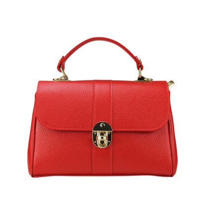 Structured Handbag in Genuine Dollar Leather - Made in Italy - Art. 24033