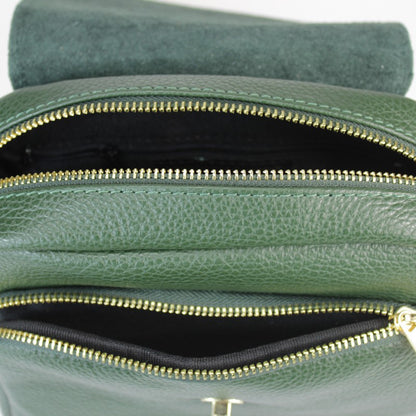 Soft Crossbody in Genuine Dollar Leather - Made in italy - Art. 24039
