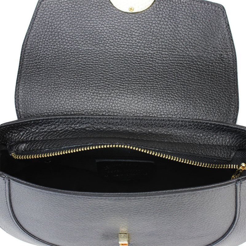 Genuine leather shoulder bag made in Italy