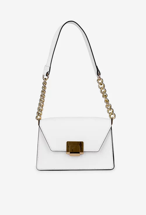 Genuine leather shoulder bag made in Italy