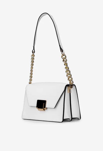 Structured Crossbody Bag in Genuine Ruga Leather - Made in Italy - Art. 25366