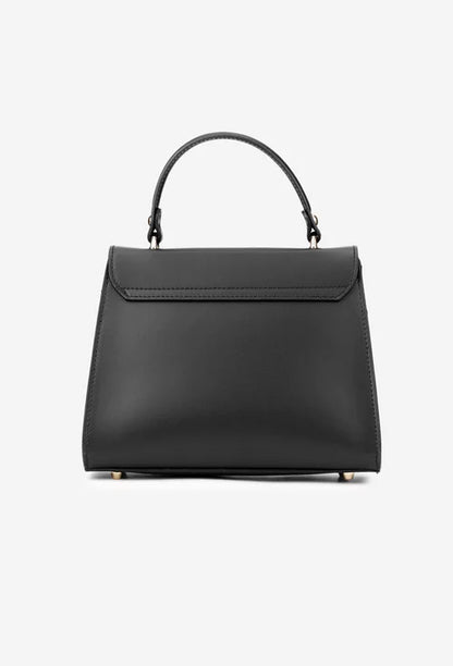 Structured Crossbody Bag in Genuine Dollar Leather - Made in Italy - Art. 25368