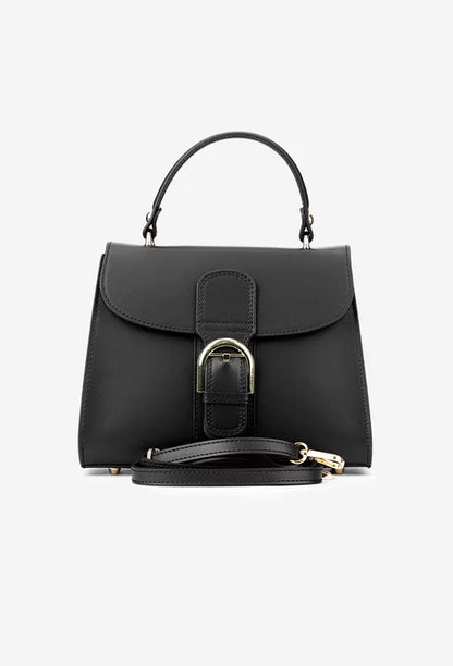 Structured Crossbody Bag in Genuine Dollar Leather - Made in Italy - Art. 25368