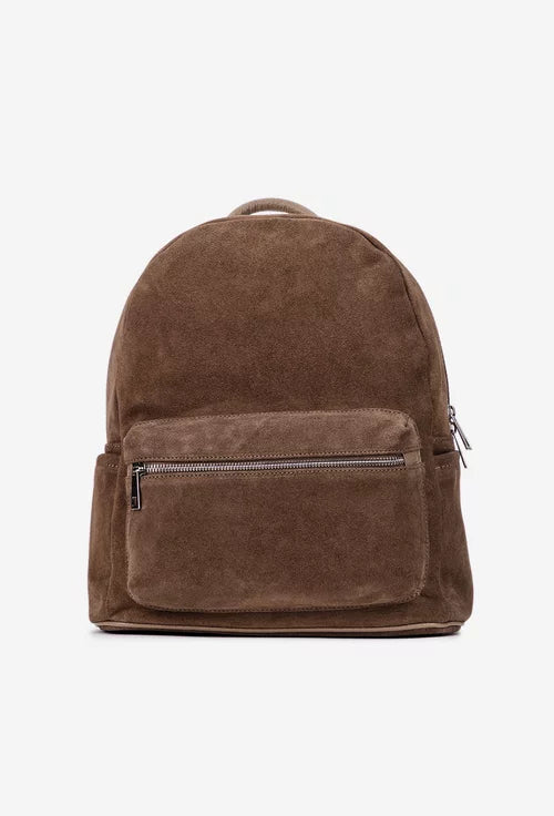 Soft Backpack in Genuine Suede Leather - Made in Italy - Art. 25391
