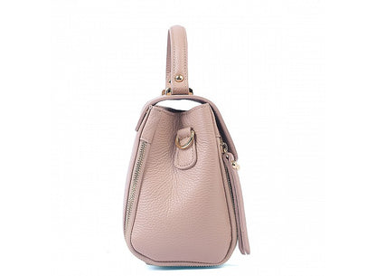 Structured Handbag in Genuine Dollar Leather - Made in Italy - Art. 23323