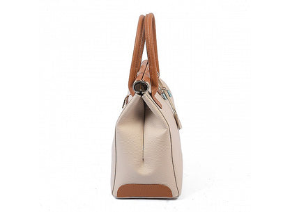 Structured Handbag in Genuine Dollar Leather - Made in Italy - Art. 23300