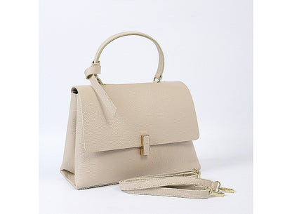 Structured Handbag in Genuine Dollar Leather - Made in Italy - Art. 23052