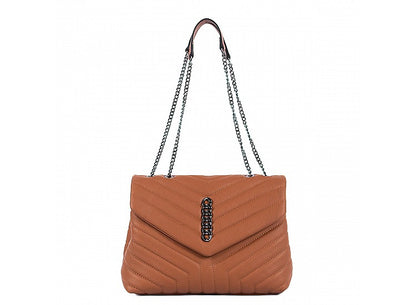 Structured Crossbody Bag in Genuine Ruga Leather - Made in Italy - Art. 24013