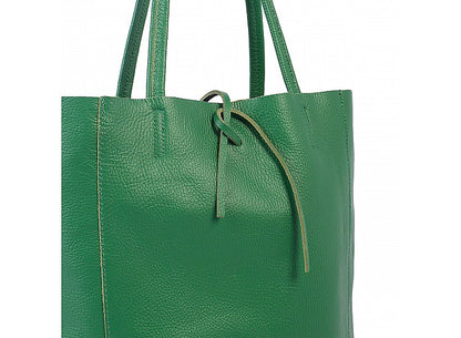 Genuine leather shoulder bag made in Italy