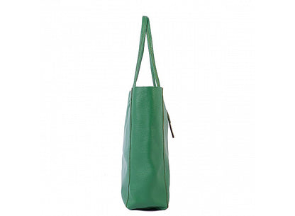 Genuine leather shoulder bag made in Italy