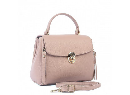 Structured Handbag in Genuine Dollar Leather - Made in Italy - Art. 23323