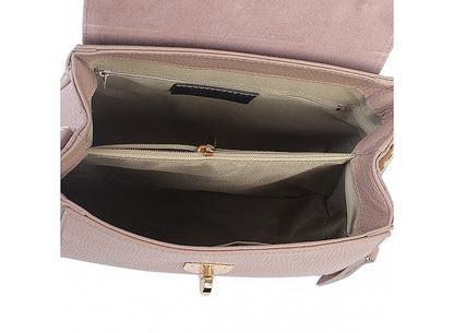 Structured Handbag in Genuine Dollar Leather - Made in Italy - Art. 23323