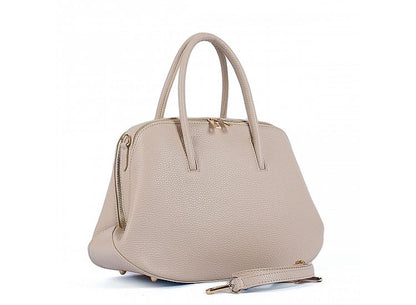 Structured Handbag in Genuine Dollar Leather - Made in Italy - Art. 24053