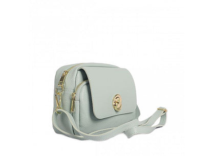 Structured Crossbody Bag in Genuine Dollar Leather - Made in Italy - Art. 24051