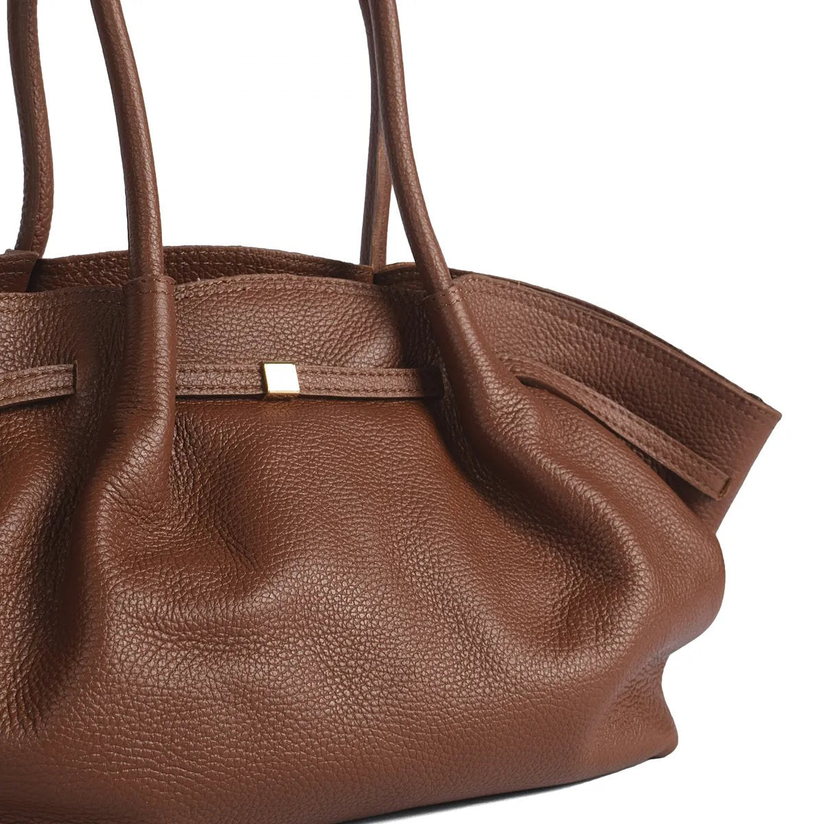 Soft Handbag and Crossbody Bag in Genuine Dollaro Leather - Made in Italy - Art. 26055