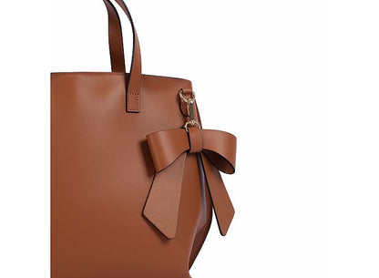 Structured Handbag in Genuine Ruga Leather - Made in Italy - Art. 24054