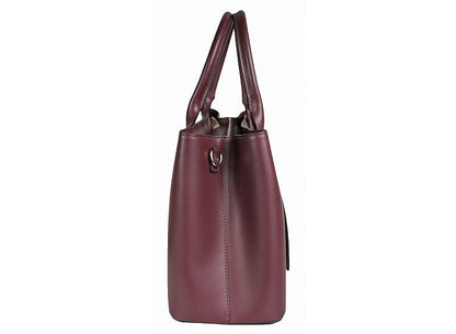 Structured Handbag in Genuine Ruga Leather - Made in Italy - Art. 24044