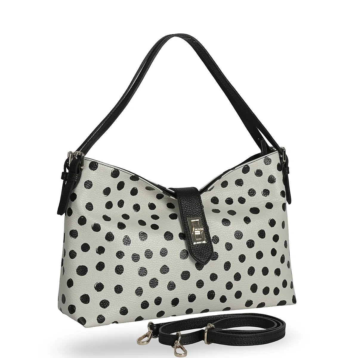 Soft Handbag in Genuine Dollaro Leather - Made in Italy - Art. 26113