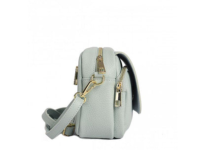 Structured Crossbody Bag in Genuine Dollar Leather - Made in Italy - Art. 24051