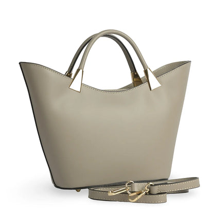 Structured Handbag in Genuine Ruga Leather - Made in Italy - Art. 26154