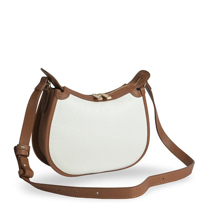 Structured Handbag in Genuine Dollaro Leather - Made in Italy - Art. 25393D