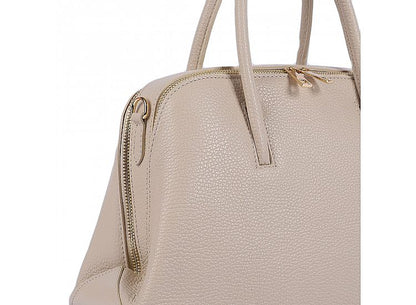 Structured Handbag in Genuine Dollar Leather - Made in Italy - Art. 24053